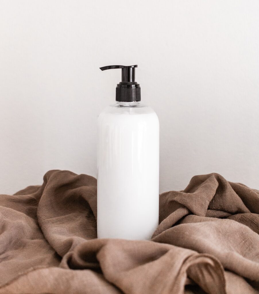 body lotion in sustainable packaging