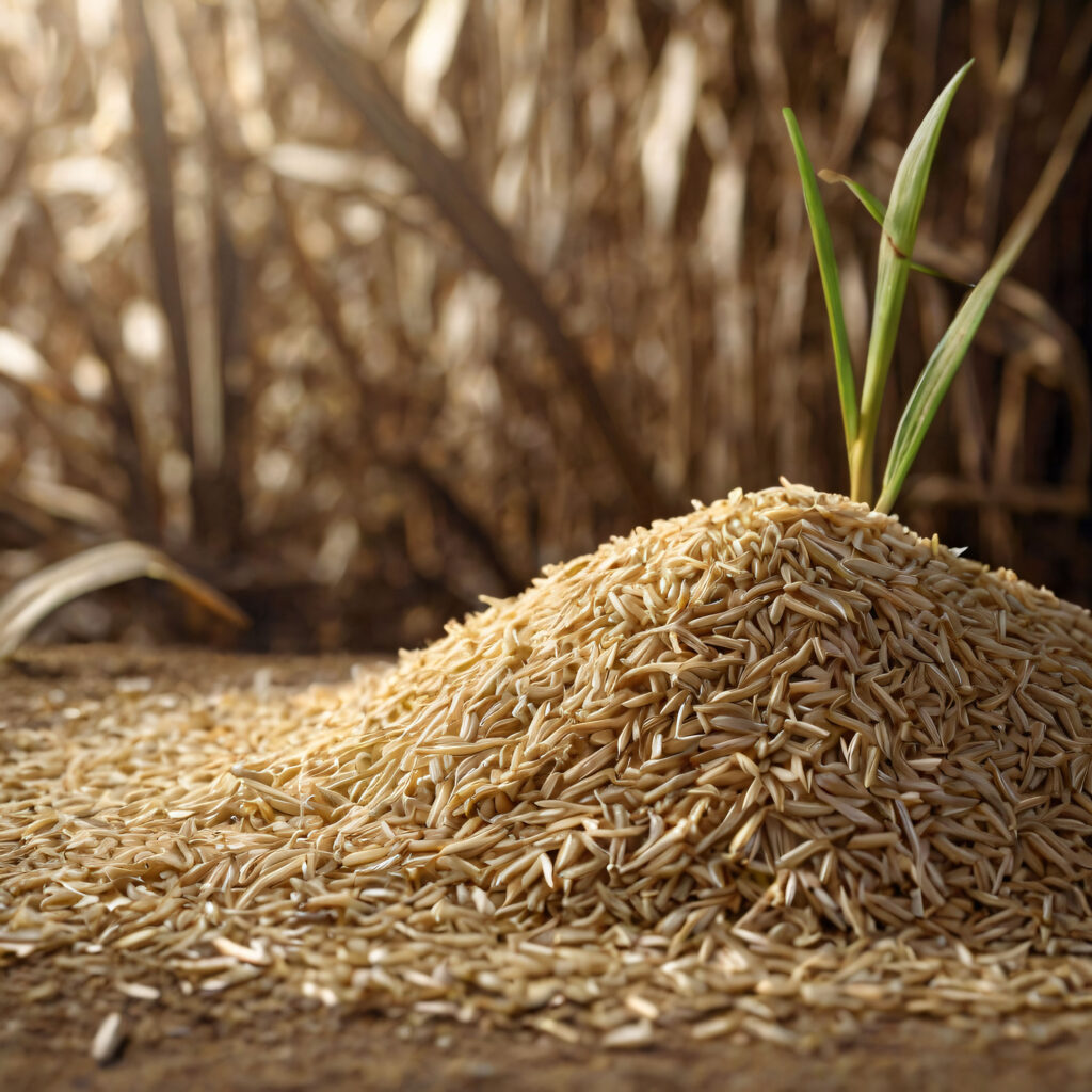 How much plastic could we save using rice husk?